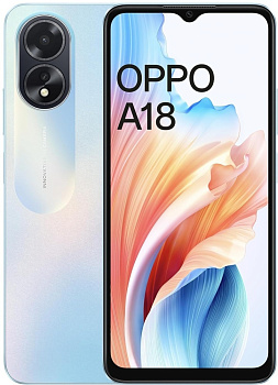 Смартфон OPPO A18 4 ГБ/128 ГБ голубой
