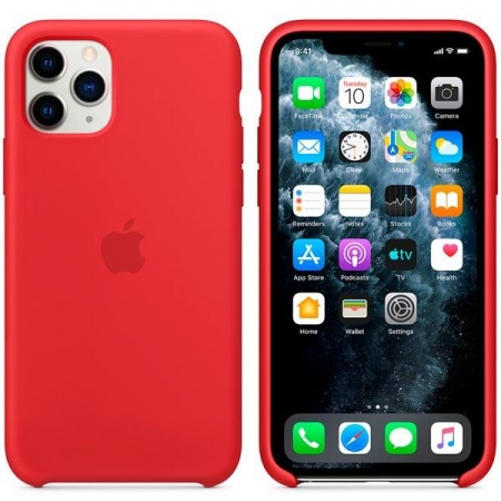 Чехол для IPhone 11 Pro Silicone Case - RED