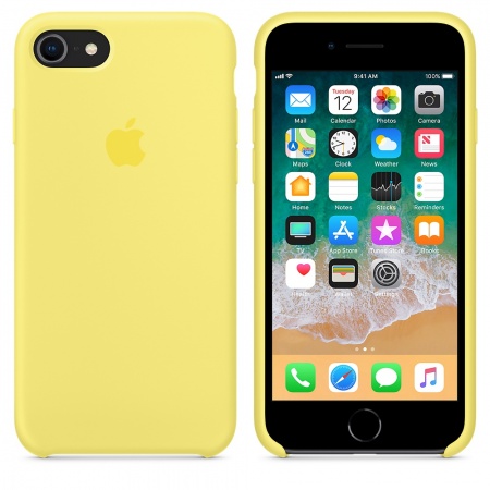 Apple Silicone Case для iPhone 8/7 желтый