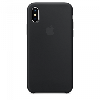 Apple Silicone Case для iPhone X/XS черный
