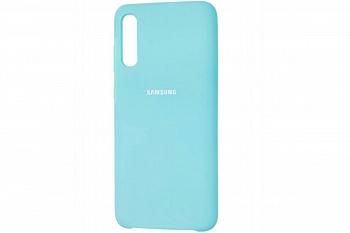Чехол для Samsung Galaxy A50 из силикона светло-бирюзового цвета