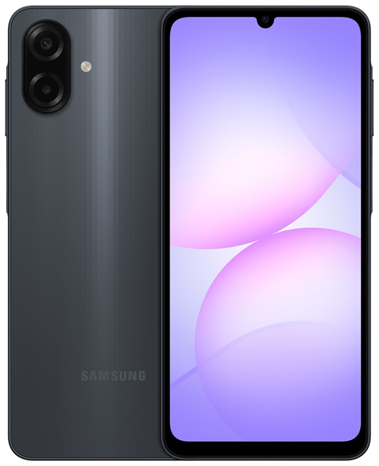 Смартфон Samsung Galaxy A07 6 ГБ/128 ГБ черный