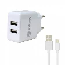 Зарядное устройство INKAX 2 USB 2.1A Белый
