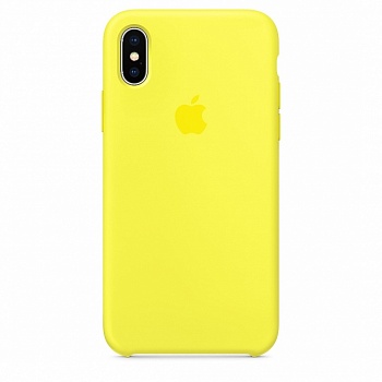 Apple Silicone Case для iPhone X/XS желтый