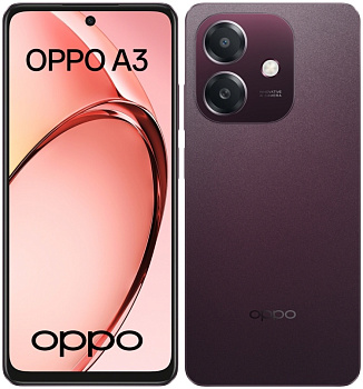 Смартфон OPPO A3x 4 ГБ/64 ГБ бордовый