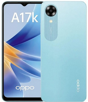 Смартфон OPPO A17K 3 ГБ/64 ГБ голубой